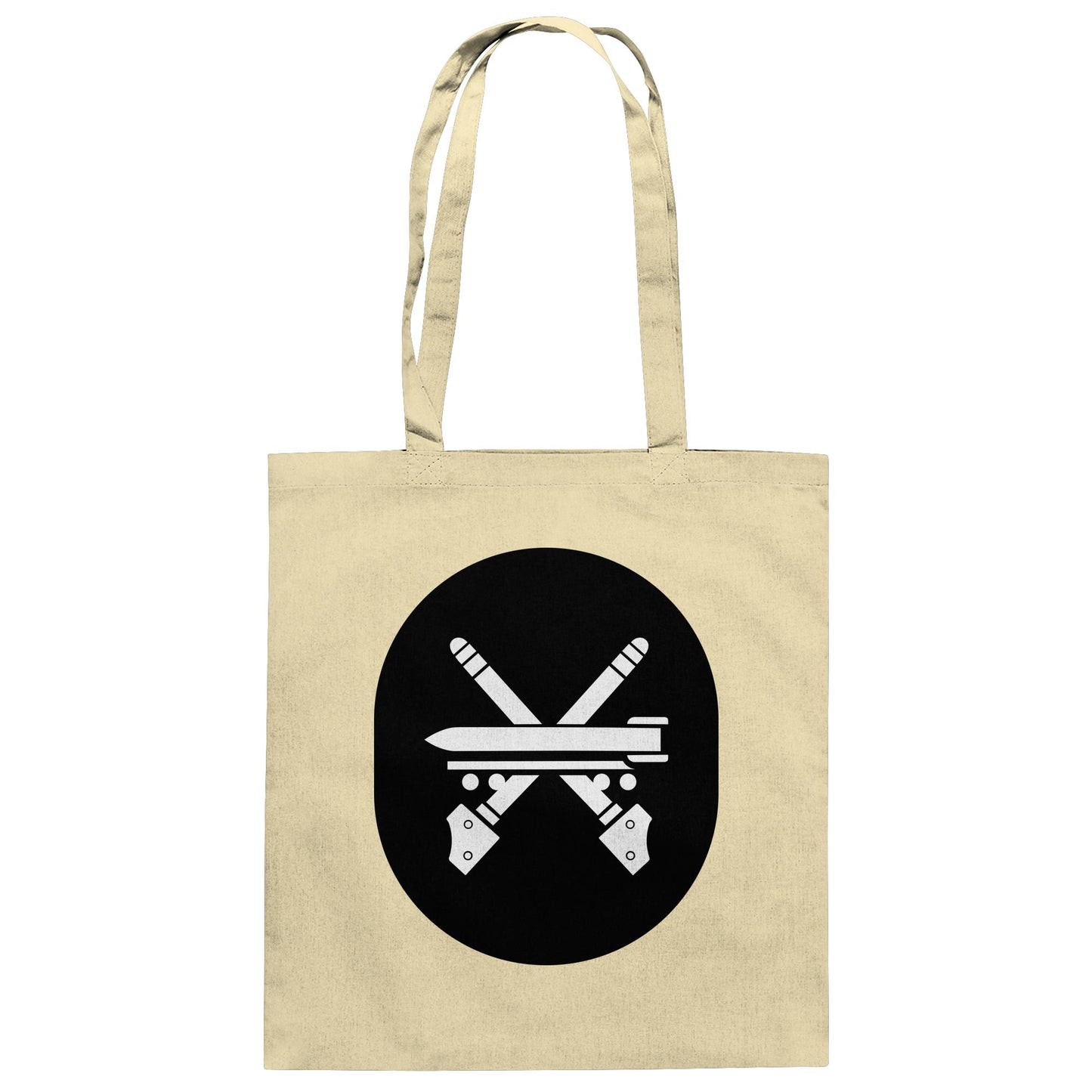 DDR Ostalgie Baumwolltasche • NVA EMBLEM - RAKETEN- UND WAFFENTECHNISCHER DIENST