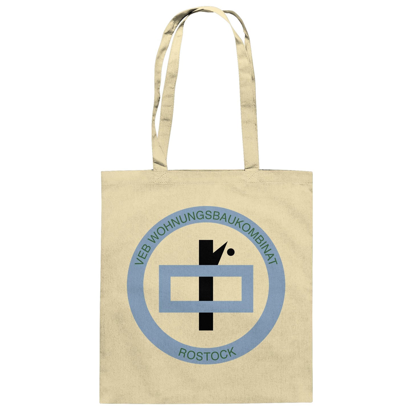 DDR Ostalgie Baumwolltasche • VEB WOHNUNGSBAUKOMBINAT ROSTOCK