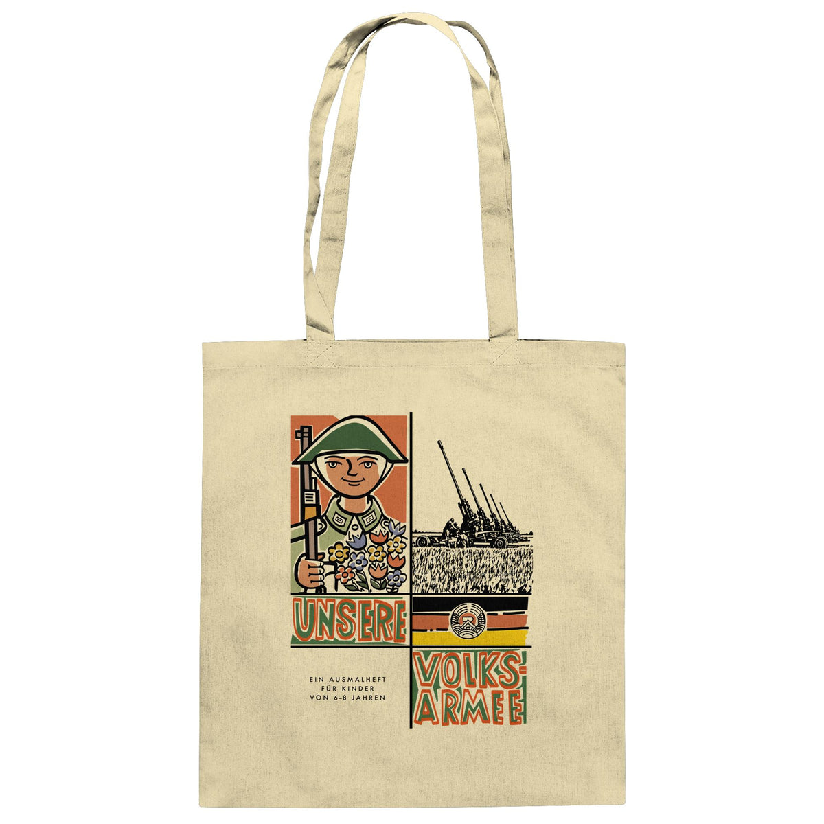 NVA - UNSERE VOLKSARMEE (AUSMALHEFT) | DDR Ostalgie Baumwolltasche