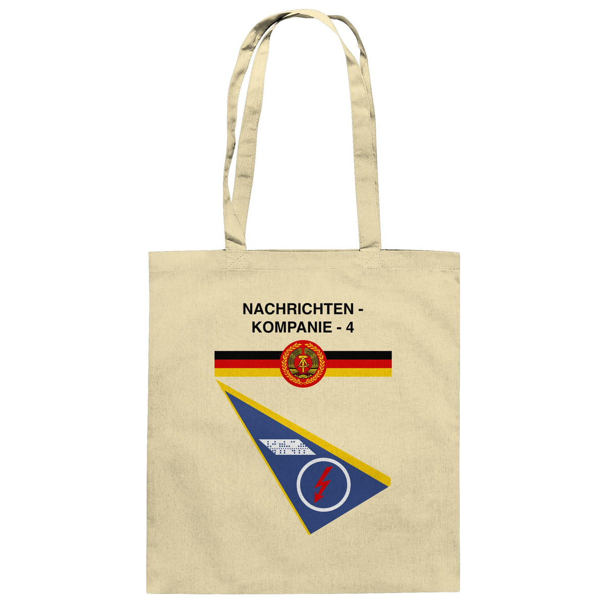 DDR Ostalgie Baumwolltasche • NVA - NACHRICHTENKOMPANIE 4