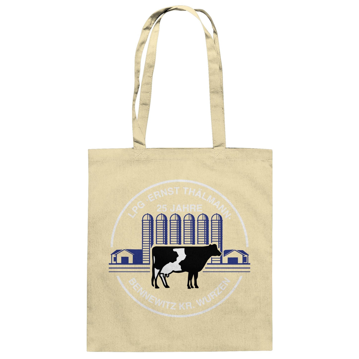 DDR Ostalgie Baumwolltasche • LPG ERNST THÄLMANN BENNEWITZ - WURZEN
