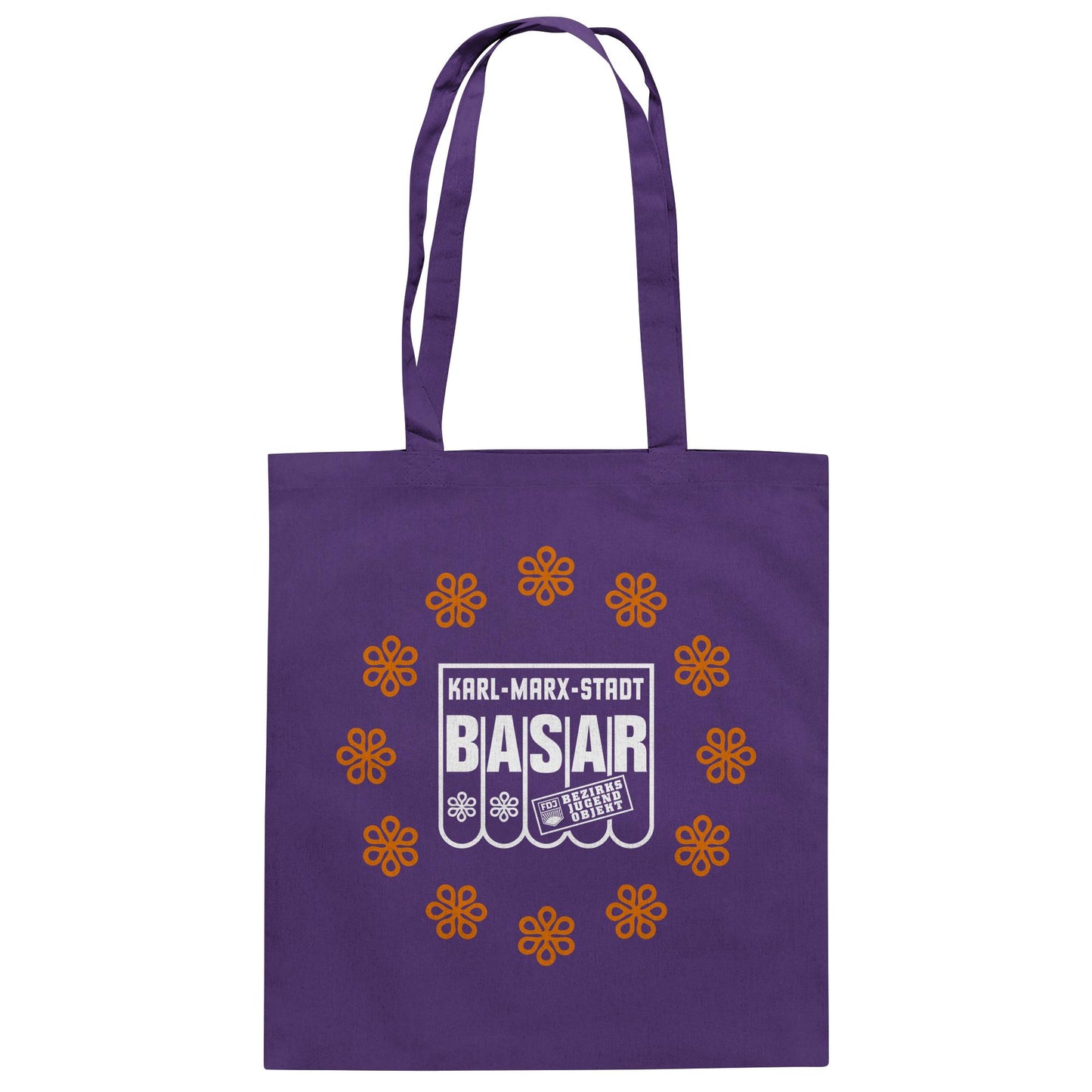 DDR Ostalgie Baumwolltasche • BASAR KARL MARX STADT - FDJ JUGENDOBJEKT