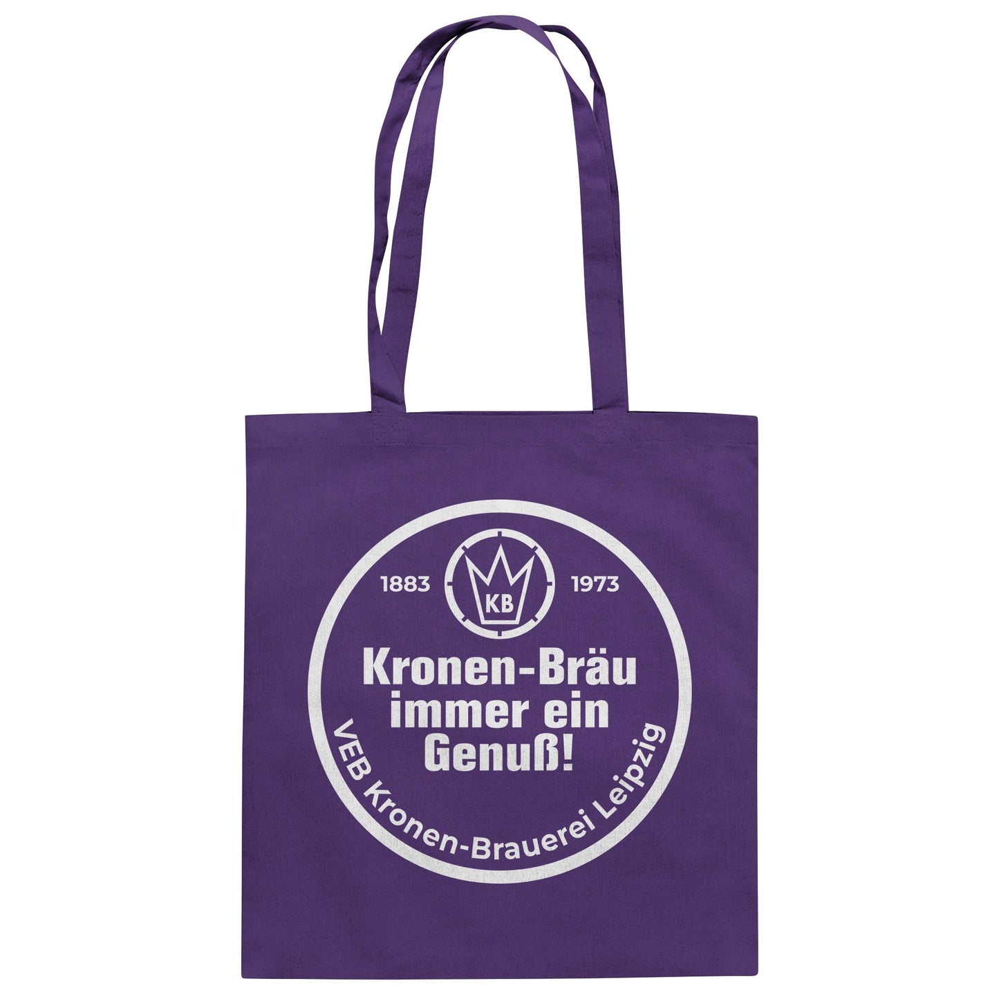 DDR Ostalgie Baumwolltasche • VEB KRONEN-BRAUEREI BIER LEIPZIG