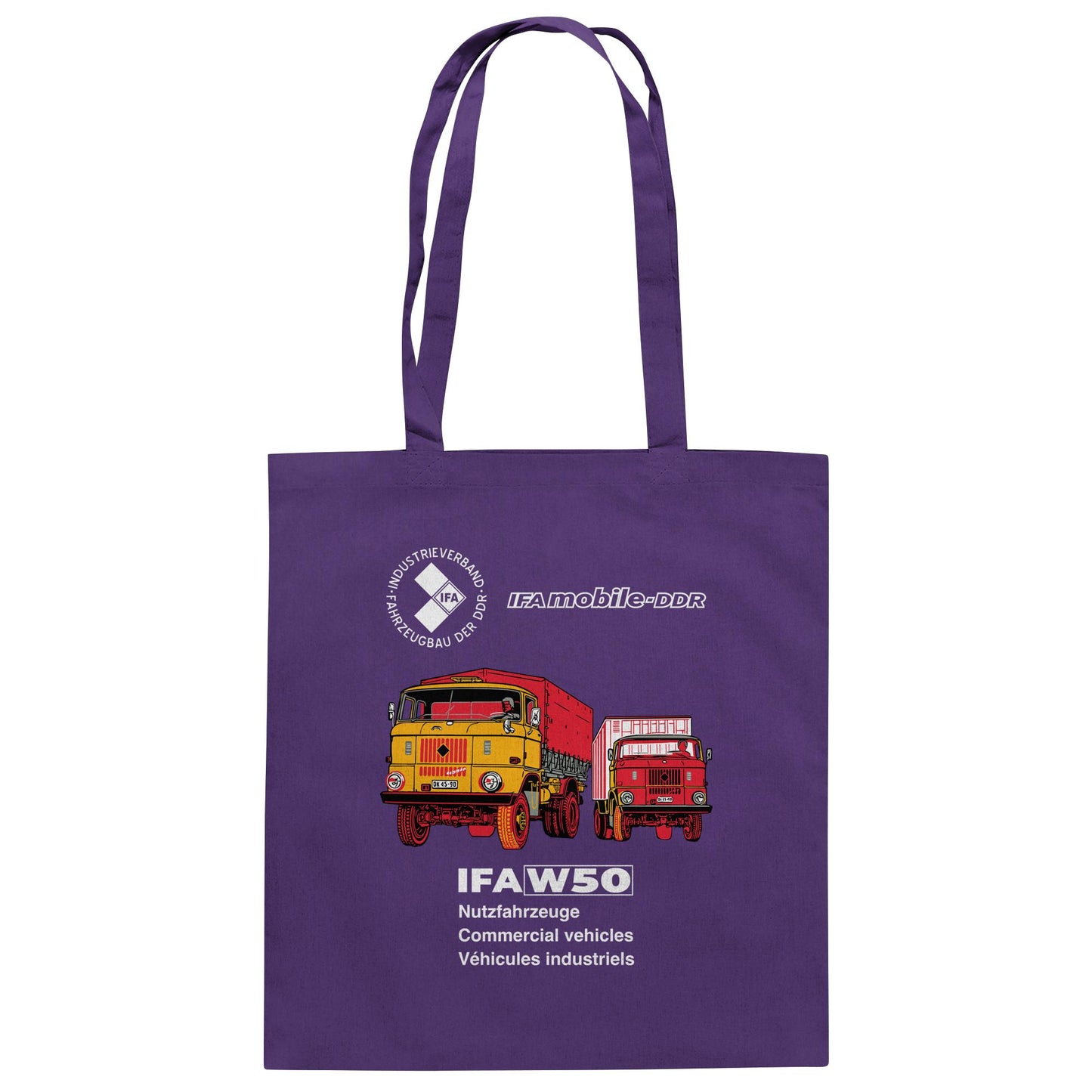 DDR Ostalgie Baumwolltasche • IFA W50 (ORIGINAL POSTER)