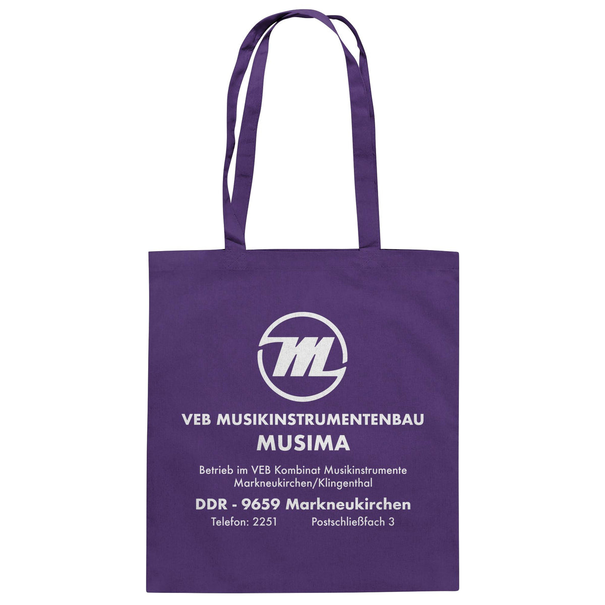 MUSIMA - VEB MUSIKINSTRUMENTENBAU KLINGENTHAL | DDR Ostalgie Baumwolltasche