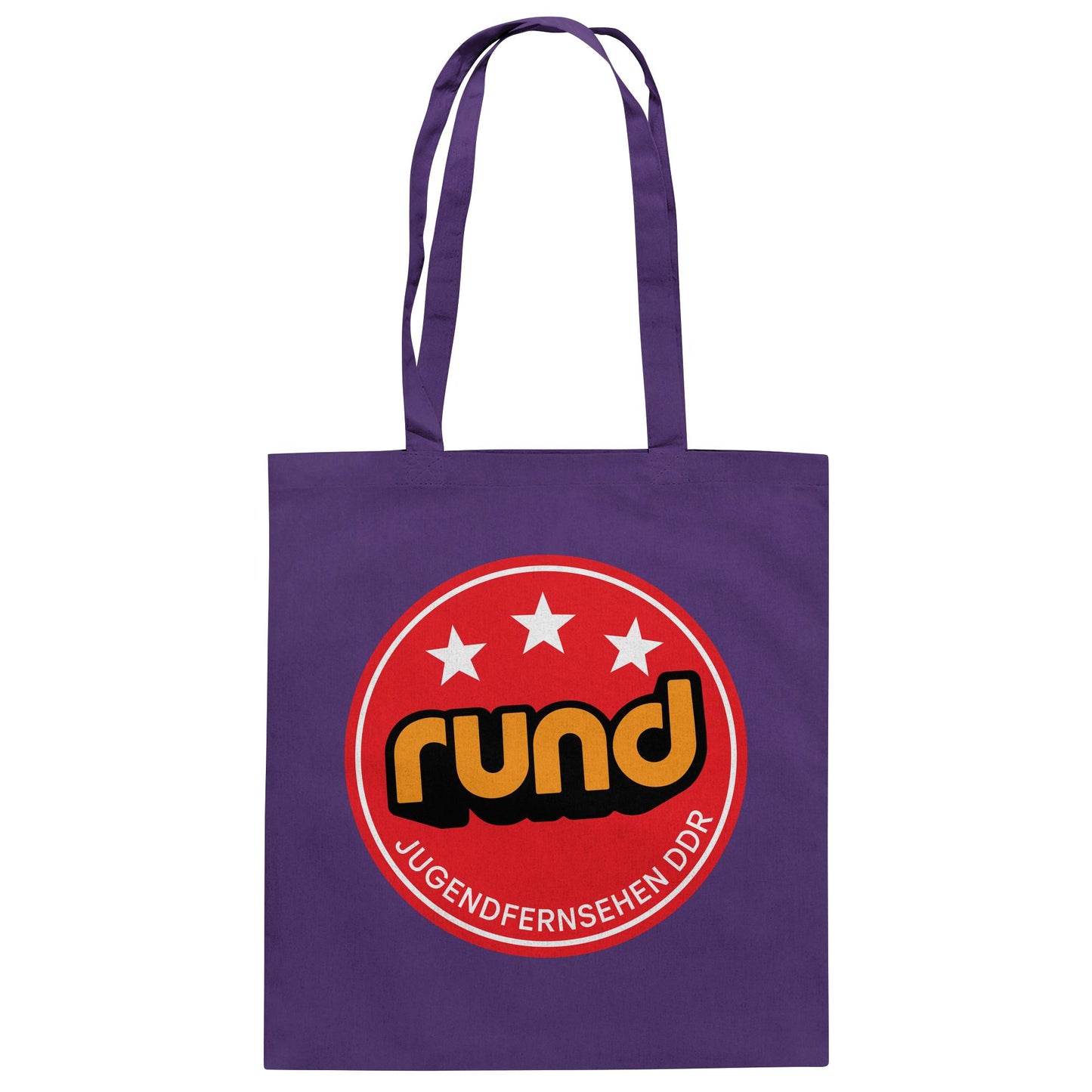 DDR Ostalgie Baumwolltasche • RUND - JUGENDFERNSEHEN DDR