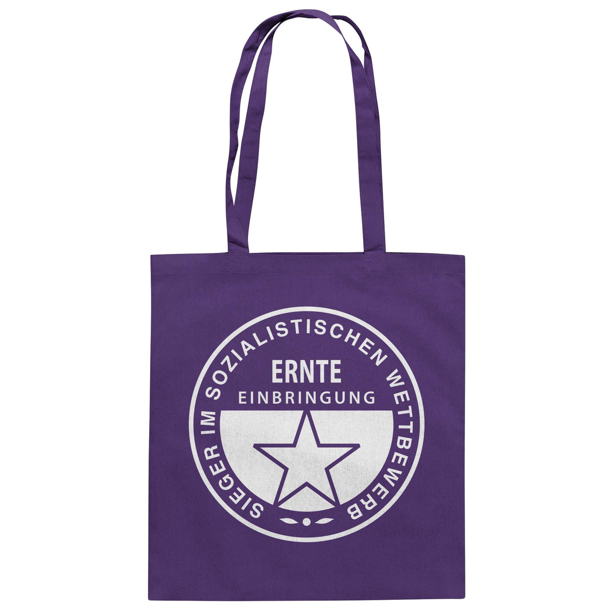 DDR Ostalgie Baumwolltasche • ERNTE-EINBRINGUNG - SIEGER (ORIGINAL-MEDAILLE)