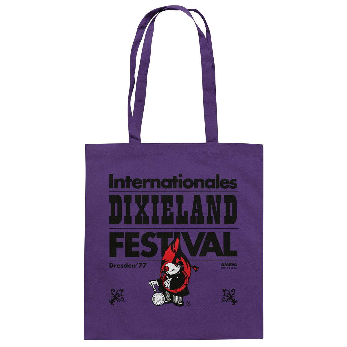 DDR Ostalgie Baumwolltasche • INTERNATIONALES DIXIELAND FESTIVAL DRESDEN 1977