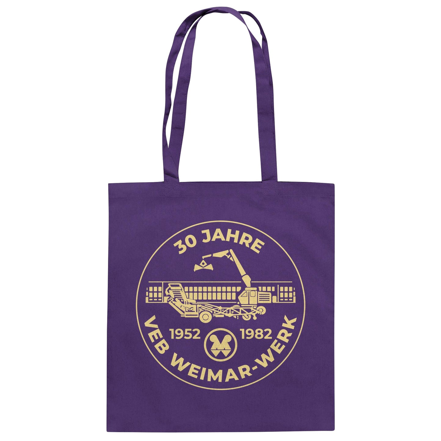 DDR Ostalgie Baumwolltasche • 30 JAHRE VEB WEIMAR-WERK