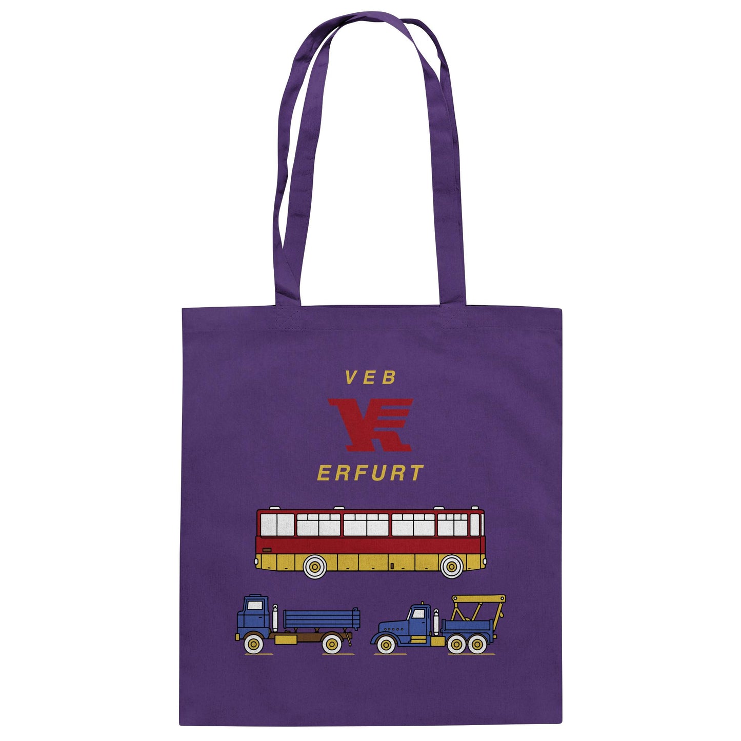 DDR Ostalgie Baumwolltasche • VEB VERKEHRSKOMBINAT ERFURT