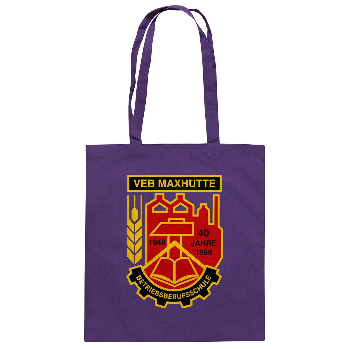 VEB MAXHÜTTE - BETRIEBSBERUFSSCHULE | DDR Ostalgie Baumwolltasche