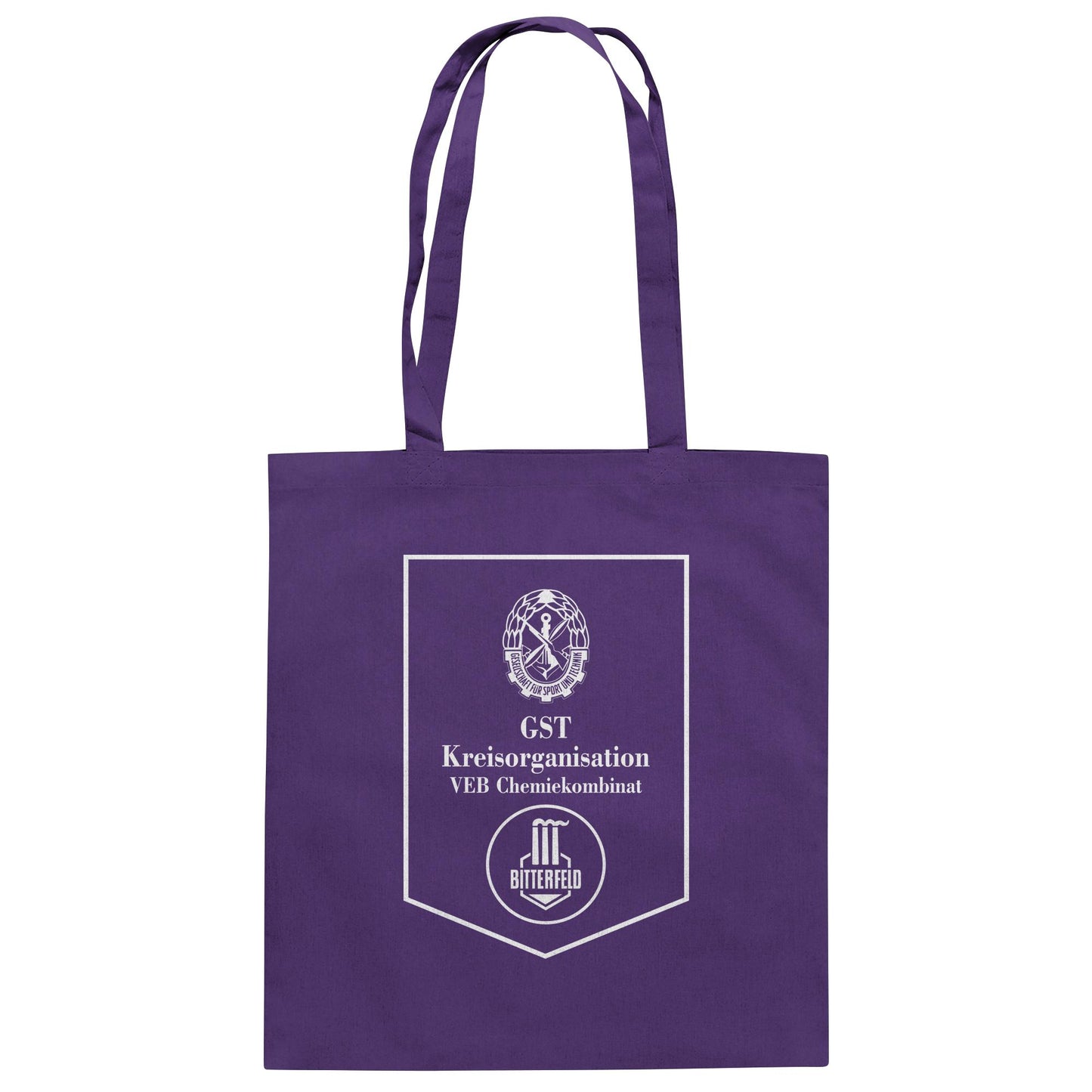 DDR Ostalgie Baumwolltasche • GST DES VEB CHEMIEKOMBINAT BITTERFELD