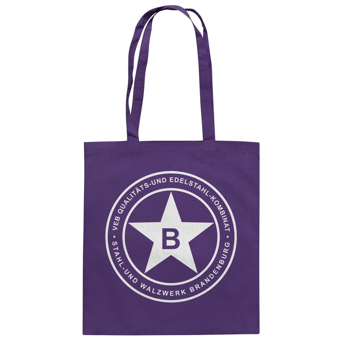 DDR Ostalgie Baumwolltasche • VEB QUALITÄTS- UND EDELSTAHL-KOMBINAT BRANDENBURG