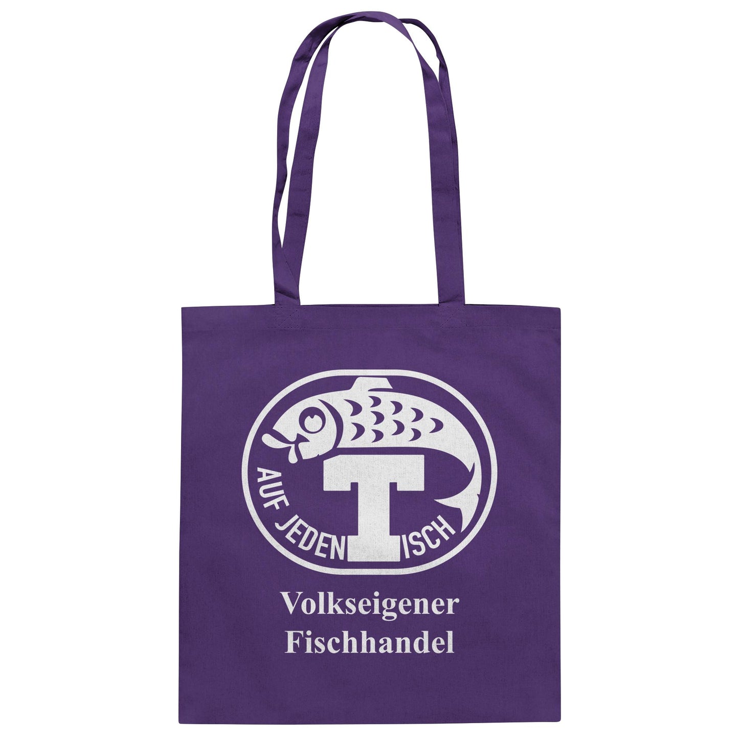 DDR Ostalgie Baumwolltasche • VEB VOLKSEIGENER FISCHHANDEL