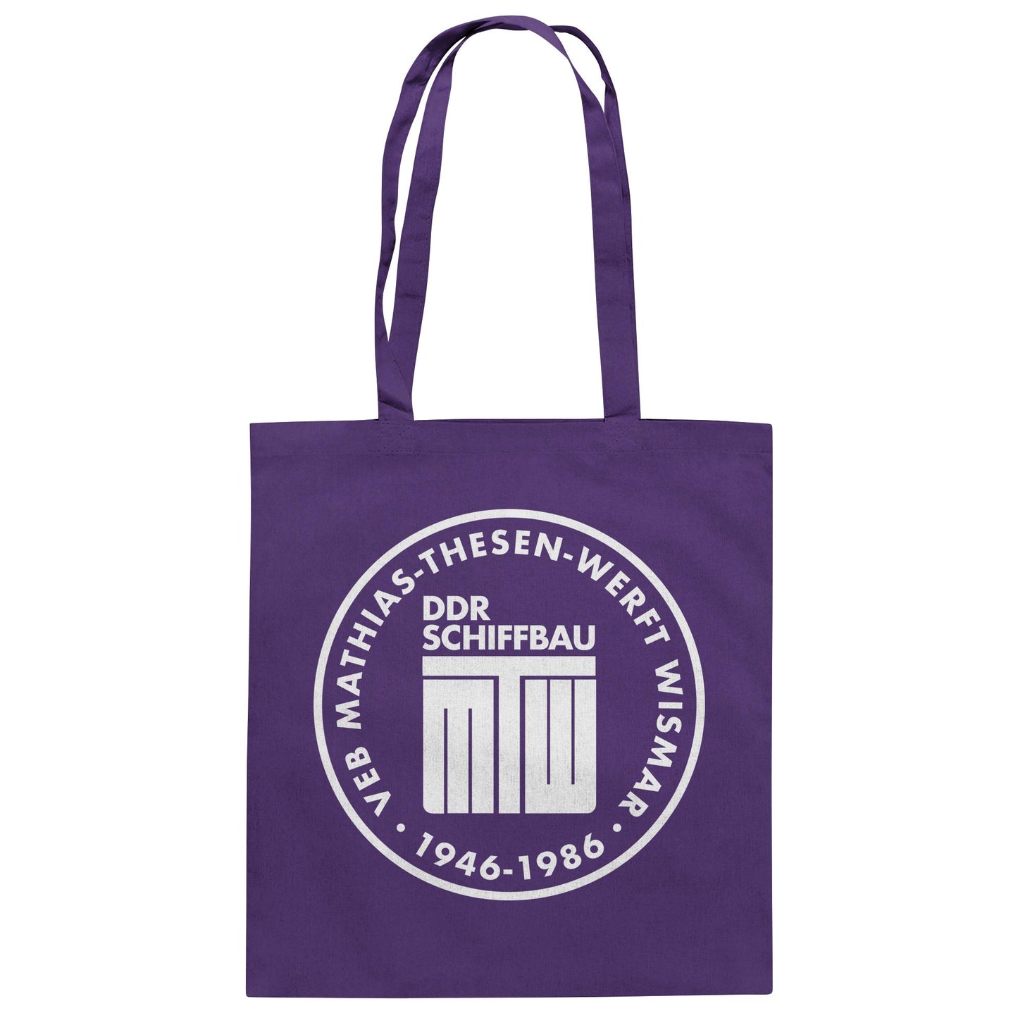 DDR Ostalgie Baumwolltasche • MATHIAS-THESEN-WERFT WISMAR