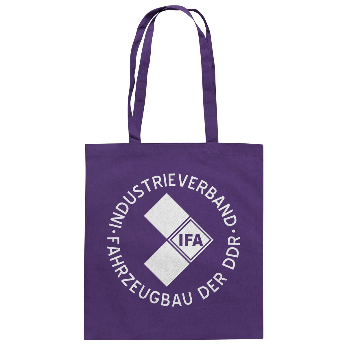 DDR Ostalgie Baumwolltasche • IFA INDUSTRIEVERBAND FAHRZEUGBAU ( LOGO 1970er) - dunkel
