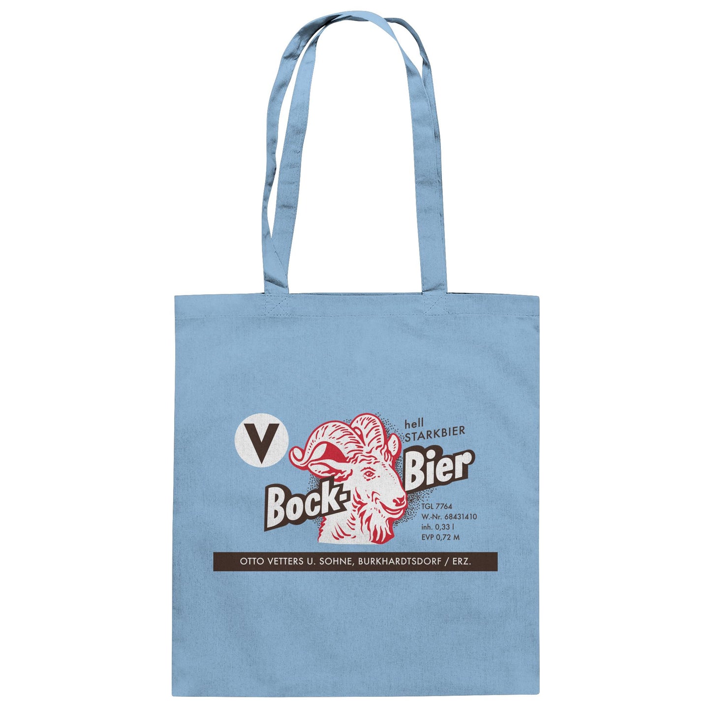 DDR Ostalgie Baumwolltasche • BOCKBIER - OTTO VETTERS ERZGEBIRGE