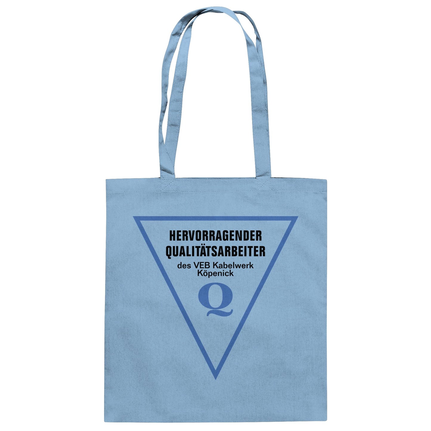 DDR Ostalgie Baumwolltasche • HERVORRAGENDER QUALITÄTSARBEITER DES VEB KABELWERK KÖPENICK