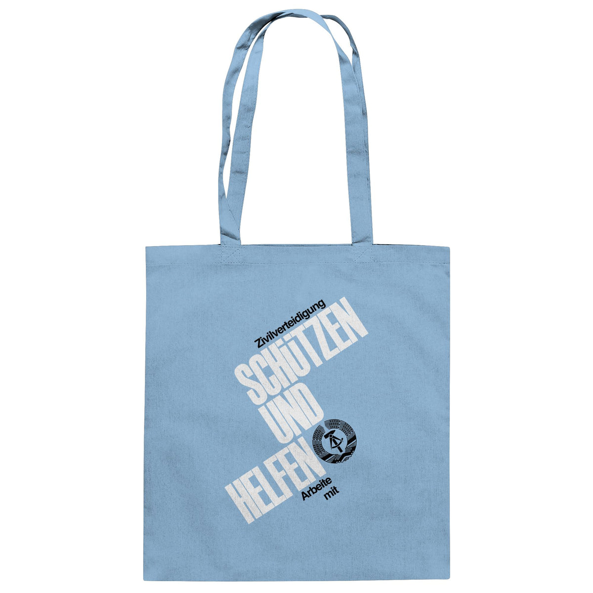 DDR-ZIVILVERTEIDIGUNG (ORIGINAL-PLAKAT) | DDR Ostalgie Baumwolltasche