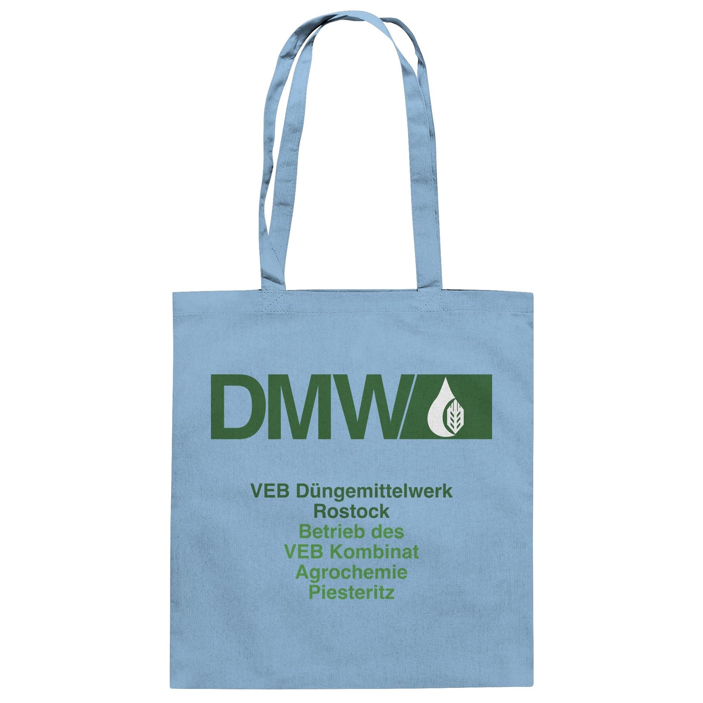 DDR Ostalgie Baumwolltasche • VEB DÜNGEMITTELWERK ROSTOCK