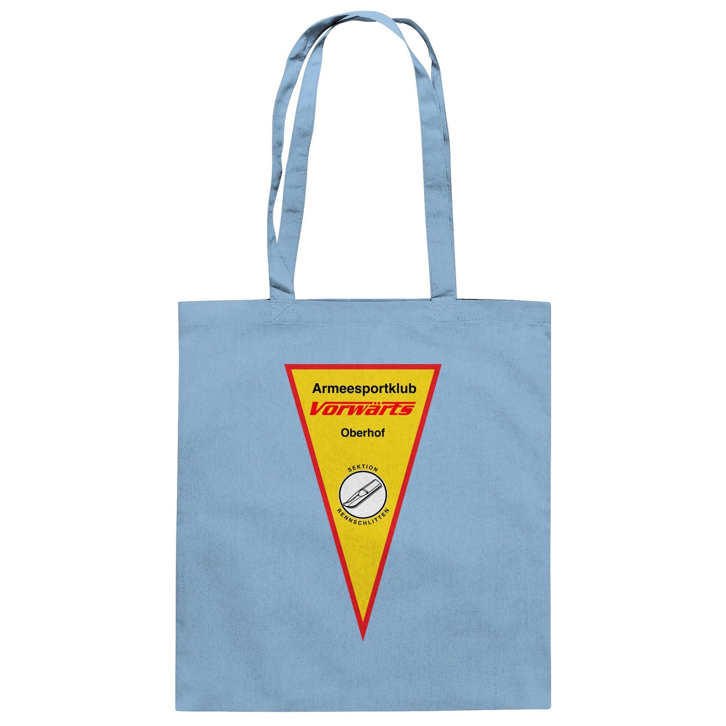 DDR Ostalgie Baumwolltasche • ARMEESPORTKLUB VORWÄRTS OBERHOF - RENNSCHLITTEN