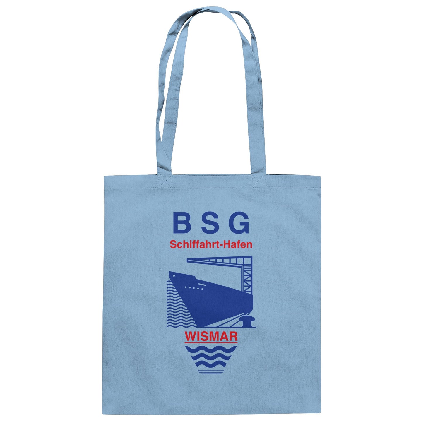 DDR Ostalgie Baumwolltasche • BSG SCHIFFAHRT HAFEN WISMAR