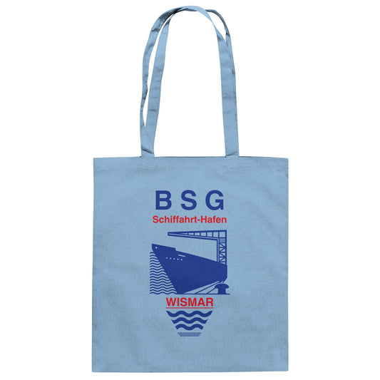 DDR Ostalgie Baumwolltasche • BSG SCHIFFAHRT HAFEN WISMAR