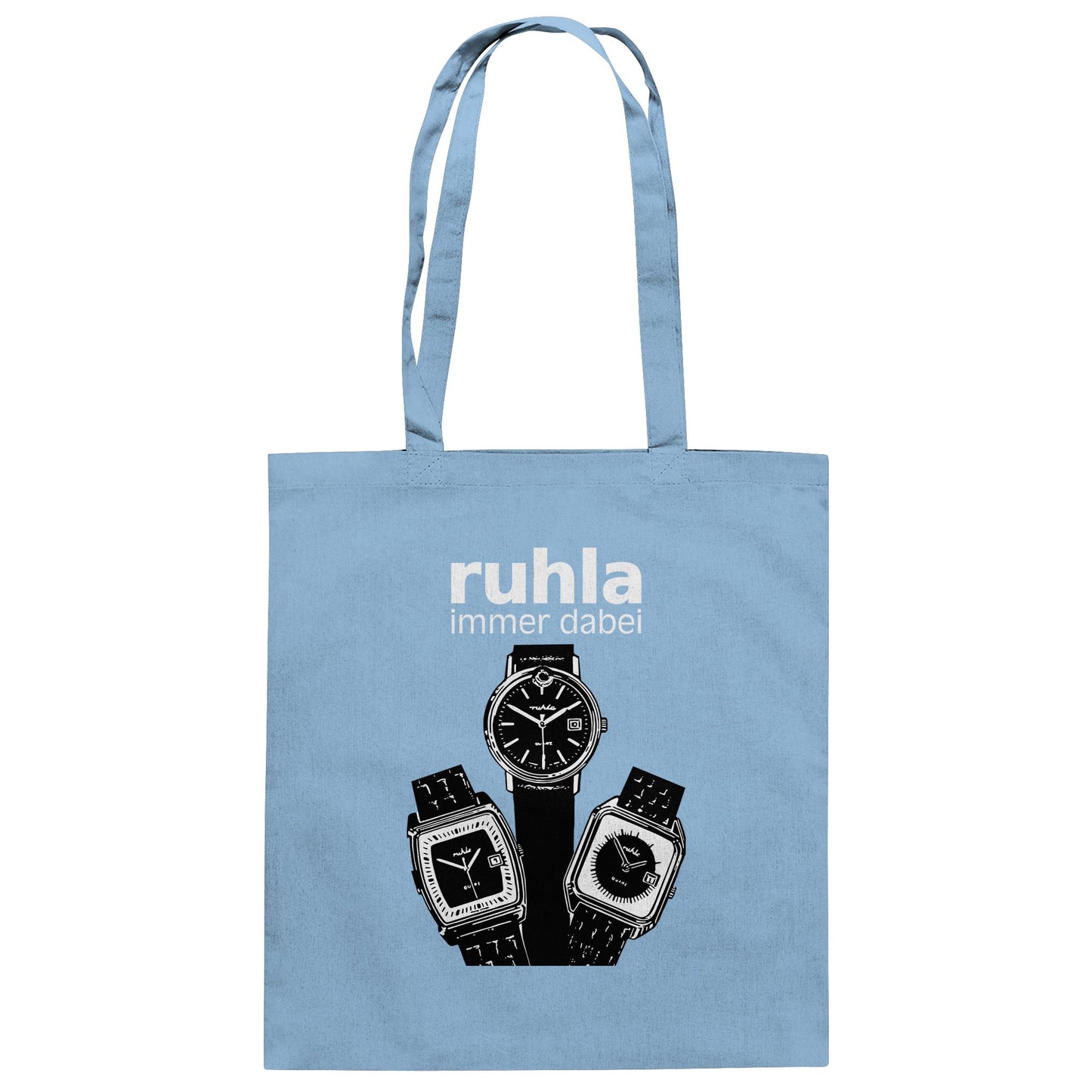 DDR Ostalgie Baumwolltasche • VEB UHRENWERK RUHLA (ORIGINAL PLAKAT)