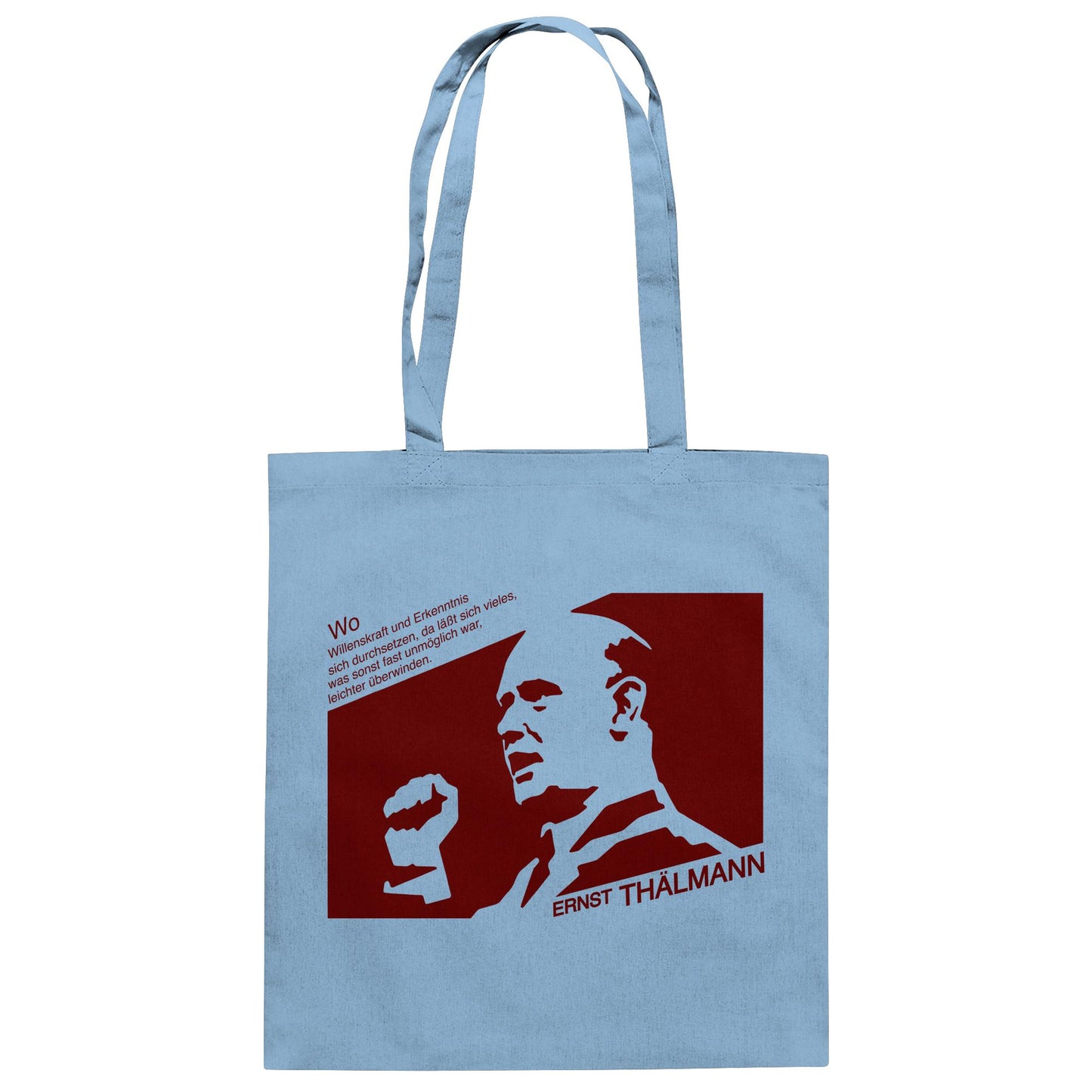 DDR Ostalgie Baumwolltasche • ERNST THÄLMANN - ORIGINAL DDR-PLAKAT