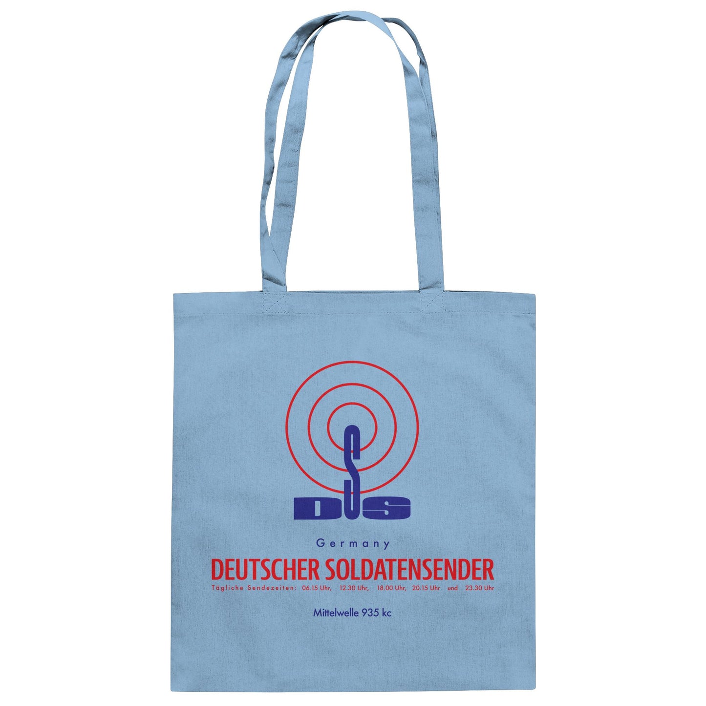 DDR Ostalgie Baumwolltasche • DEUTSCHER SOLDATENSENDER BERLIN