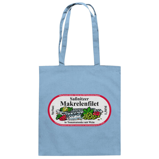 DDR Ostalgie Baumwolltasche • SASSNITZER MAKRELENFILET - VEB FISCHWERK