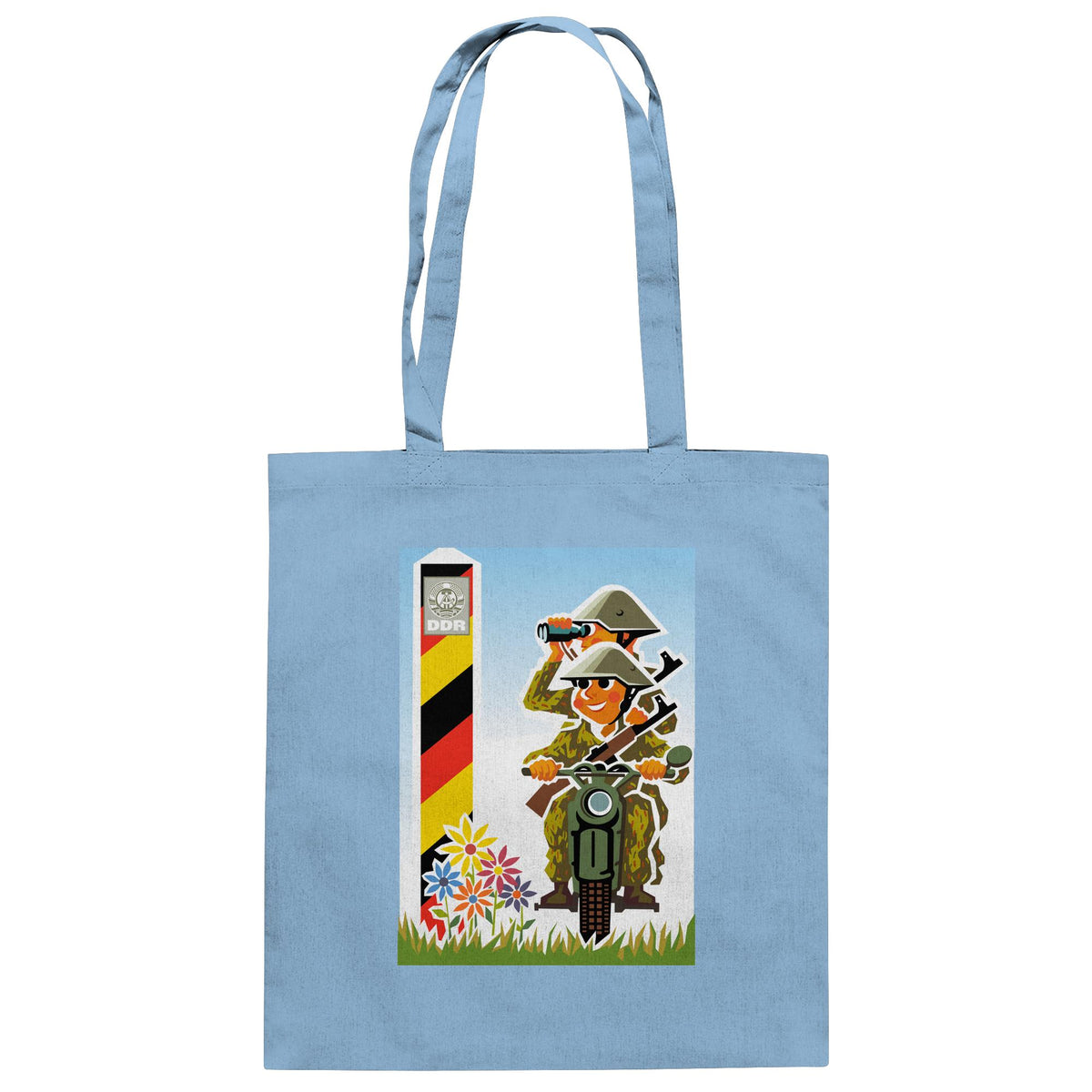 DDR Ostalgie Baumwolltasche • NVA-GRENZTRUPPEN (ORIGINAL-PLAKAT)