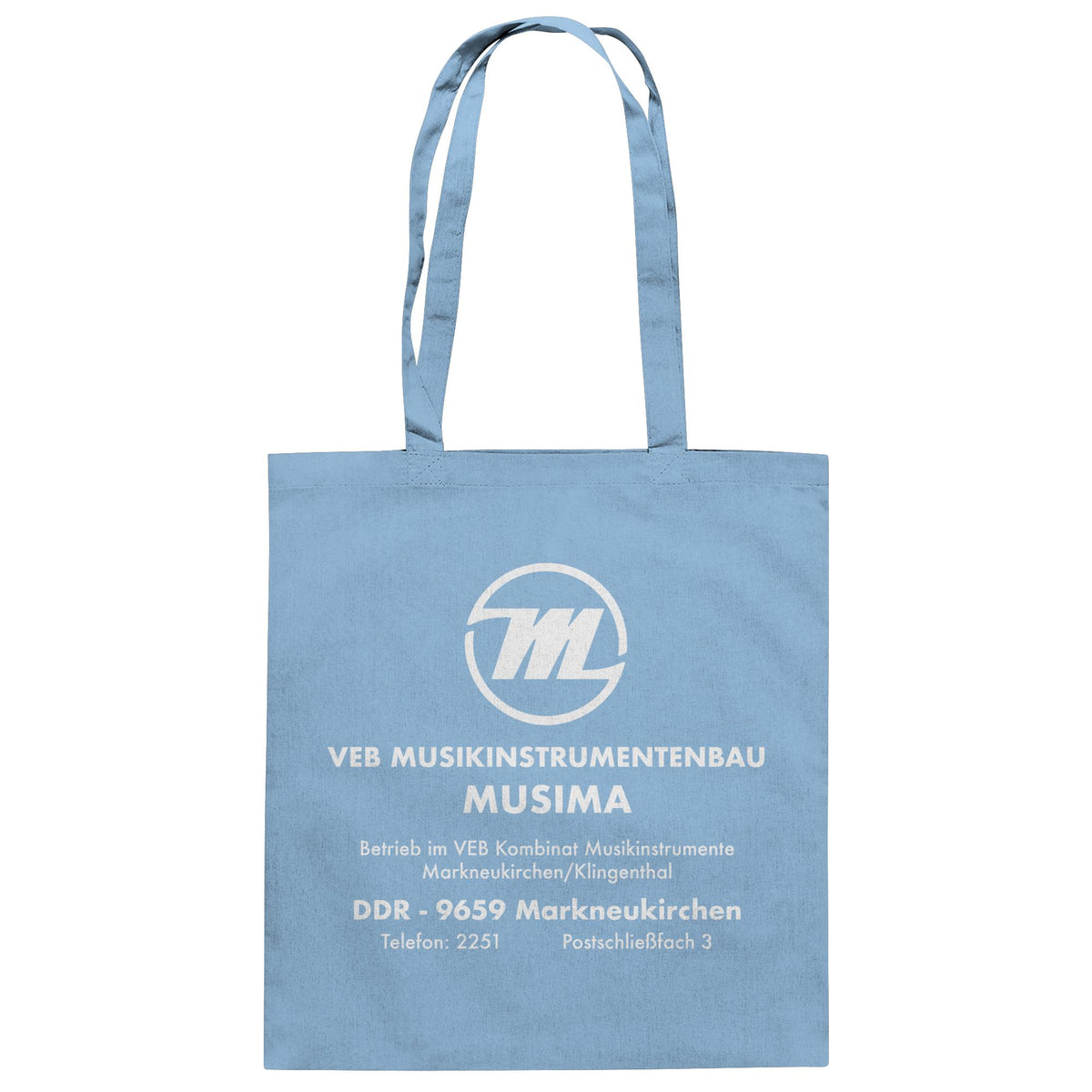 MUSIMA - VEB MUSIKINSTRUMENTENBAU KLINGENTHAL | DDR Ostalgie Baumwolltasche
