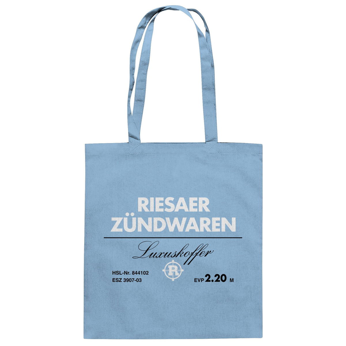 DDR Ostalgie Baumwolltasche • RIESAER ZÜNDWAREN LUXUSKOFFER