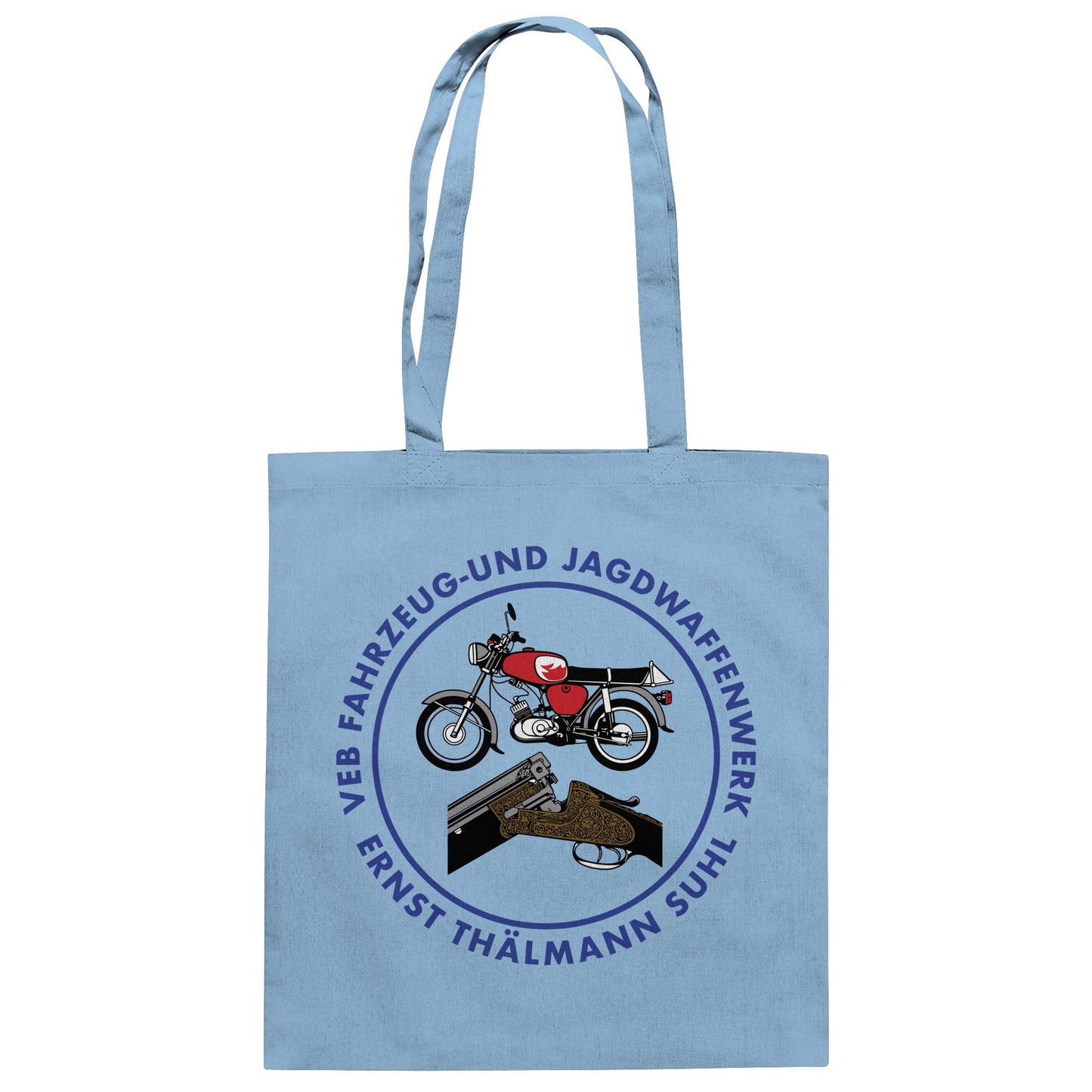 DDR Ostalgie Baumwolltasche • VEB SUHL ERNST-THÄLMANN-WERK (LOGO 1980ER)