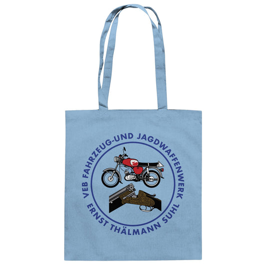 DDR Ostalgie Baumwolltasche • VEB SUHL ERNST-THÄLMANN-WERK (LOGO 1980ER)