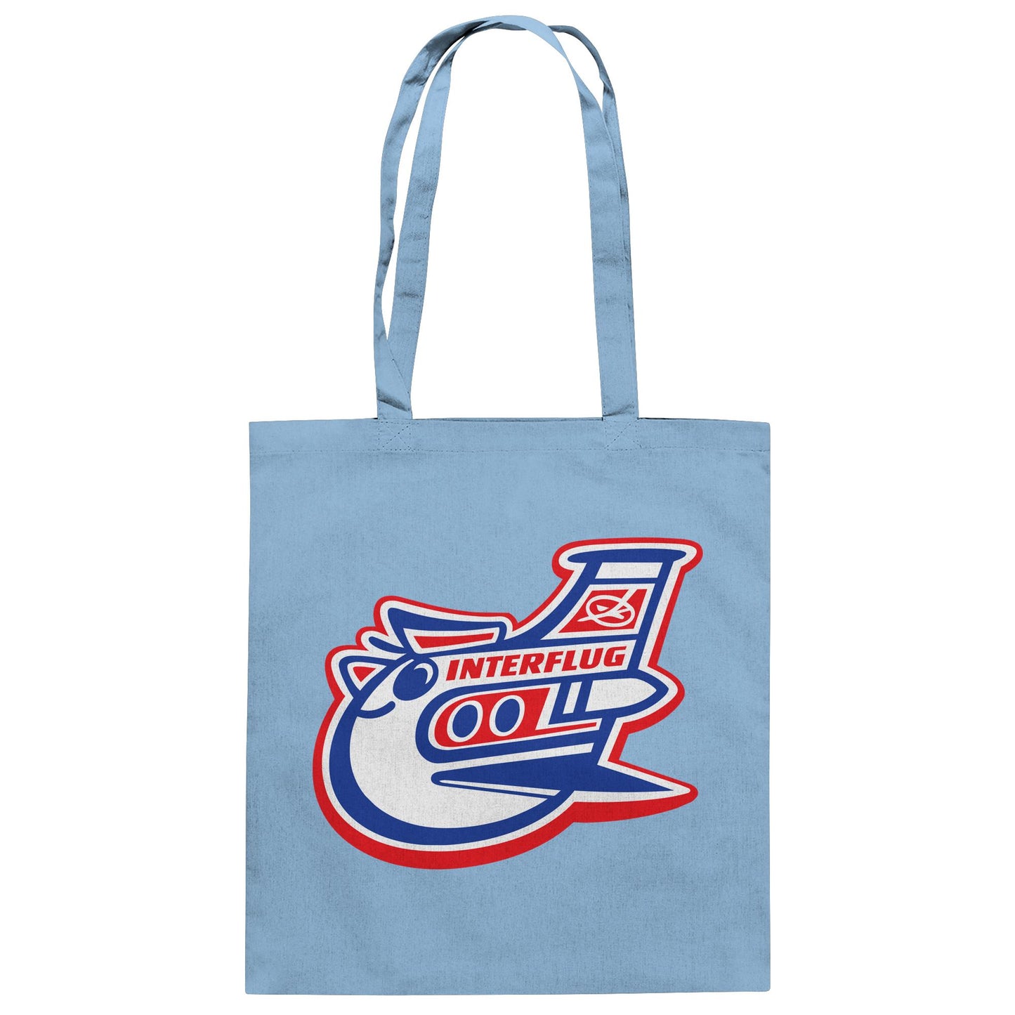 DDR Ostalgie Baumwolltasche • INTERFLUG (ORIGINAL PIN)