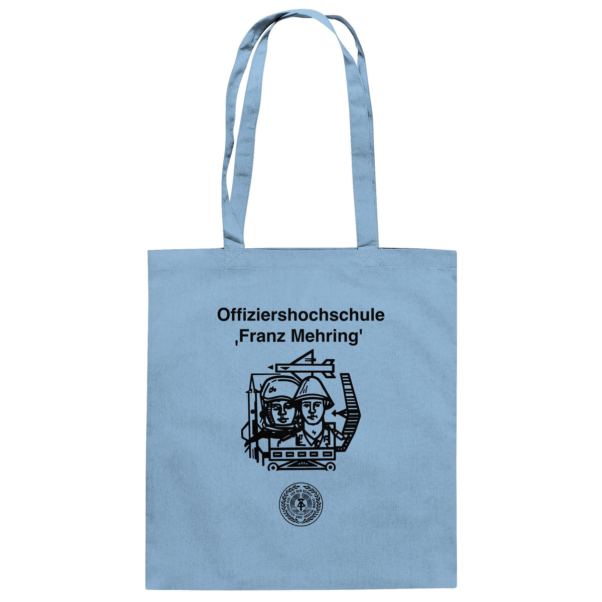 DDR Ostalgie Baumwolltasche • NVA - OFFIZIERSHOCHSCHULE FRANZ MEHRING