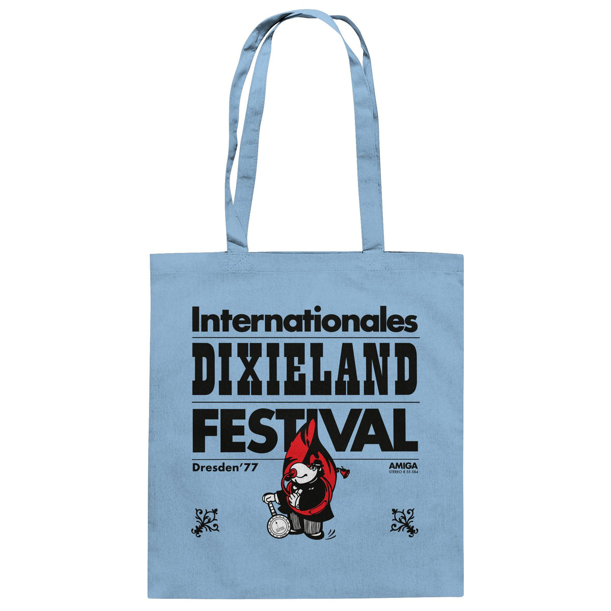 DDR Ostalgie Baumwolltasche • INTERNATIONALES DIXIELAND FESTIVAL DRESDEN 1977