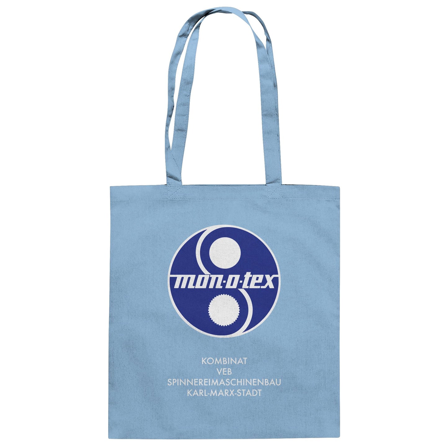 DDR Ostalgie Baumwolltasche • MONOTEX VEB KOMBINAT SPINNEREIMASCHINENBAU KARL-MARX-STADT