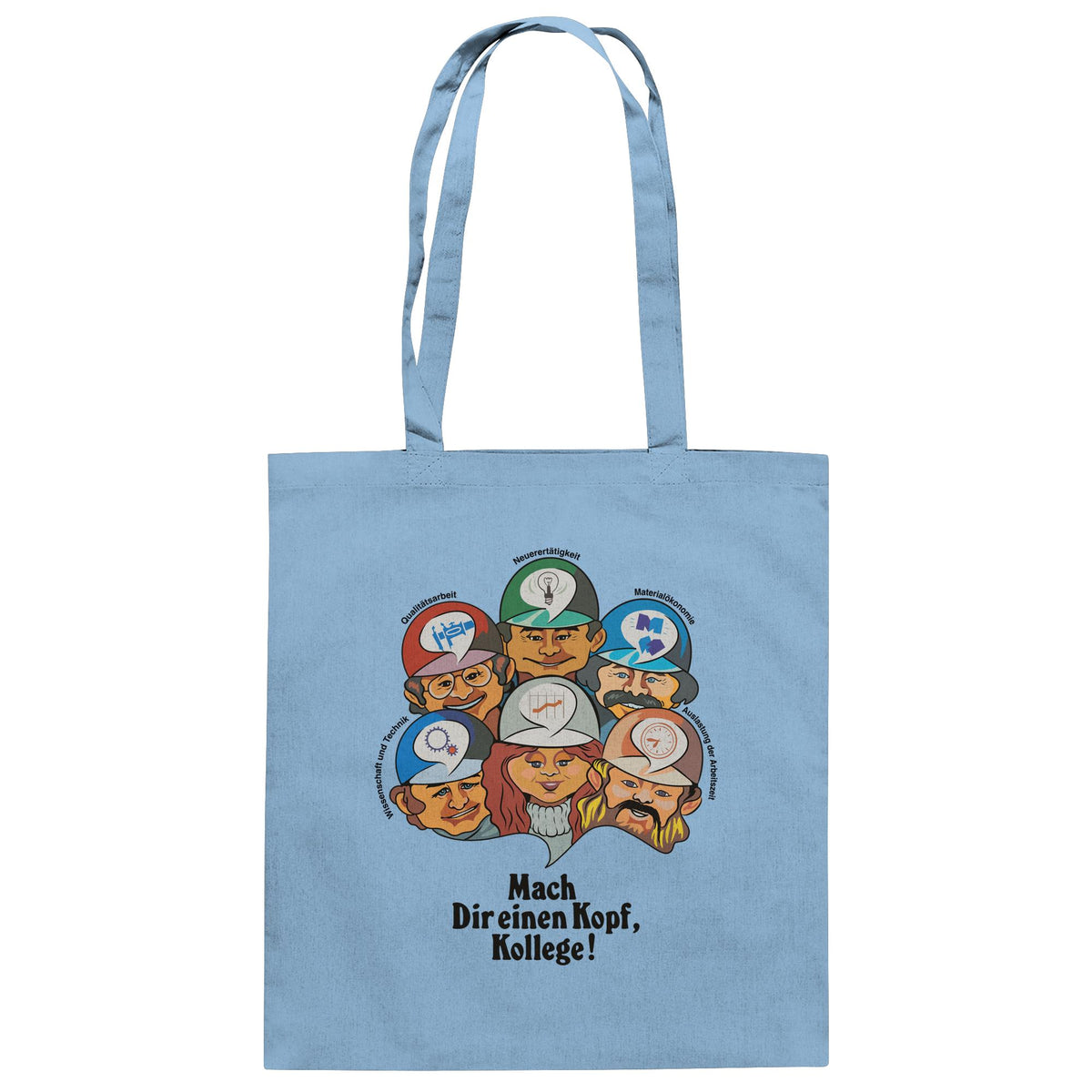 DDR Ostalgie Baumwolltasche • MACH DIR EINEN KOPF, KOLLEGE