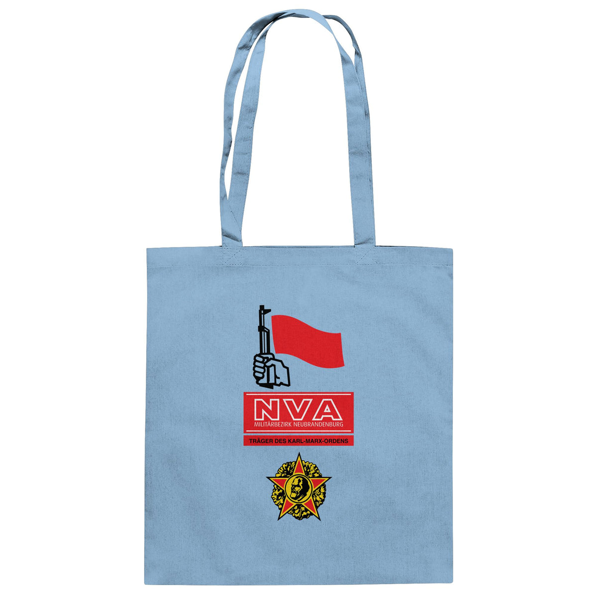 DDR Ostalgie Baumwolltasche • NVA - MILITÄRBEZIRK NEUBRANDENBURG