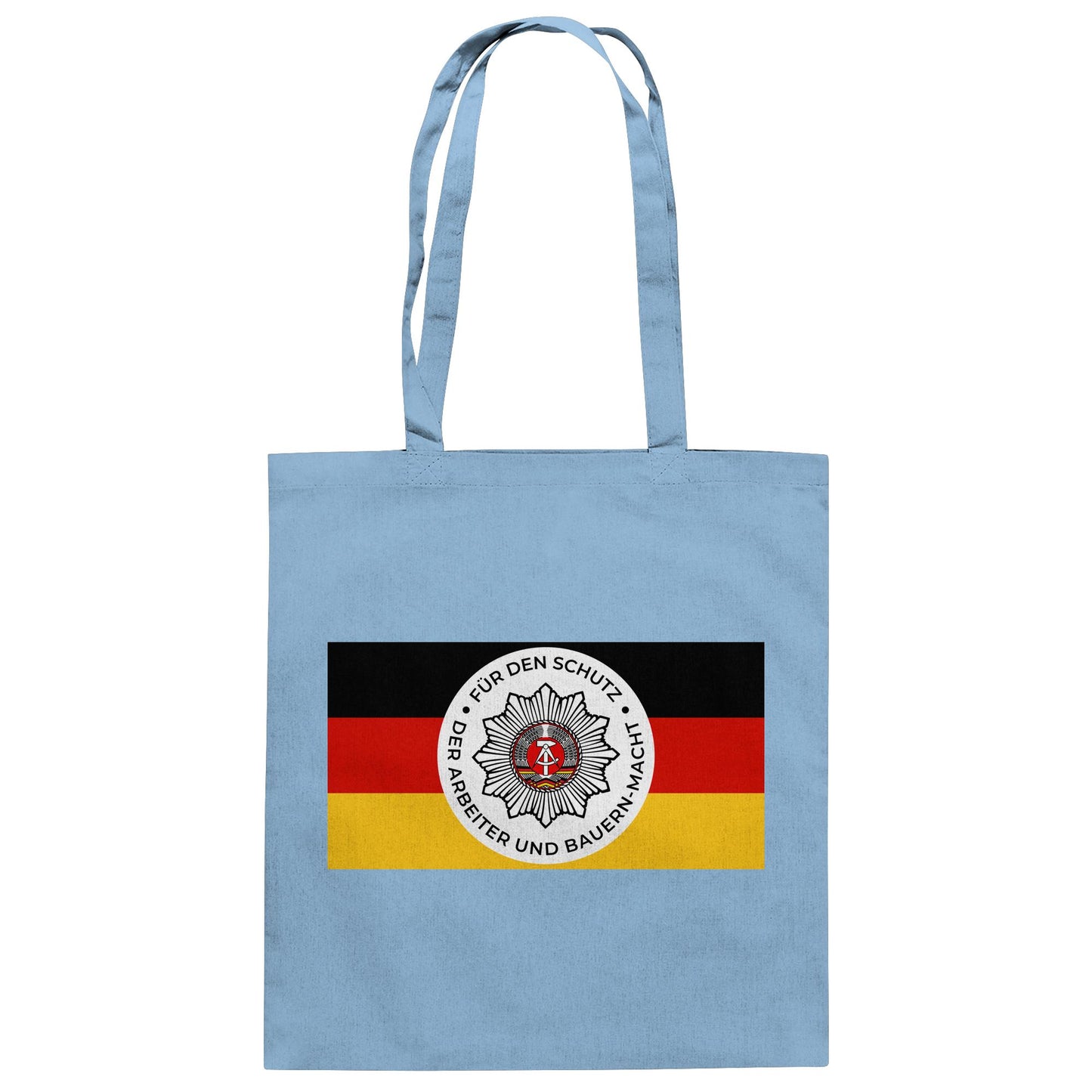 DDR Ostalgie Baumwolltasche • NVA - FÜR DEN SCHUTZ DER ARBEITER- UND BAUERNMACHT (ORIGINAL BANDEROLE)