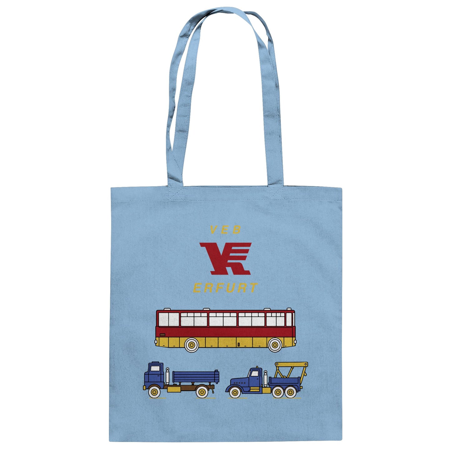 DDR Ostalgie Baumwolltasche • VEB VERKEHRSKOMBINAT ERFURT