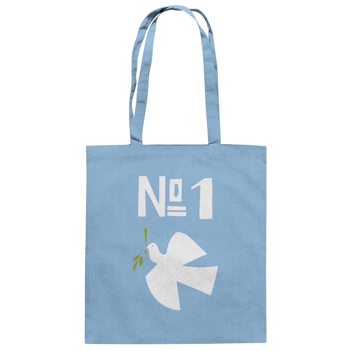 DDR Ostalgie Baumwolltasche • NO. 1 PRIORITÄT - FRIEDEN! (ORIGINAL PLAKAT)