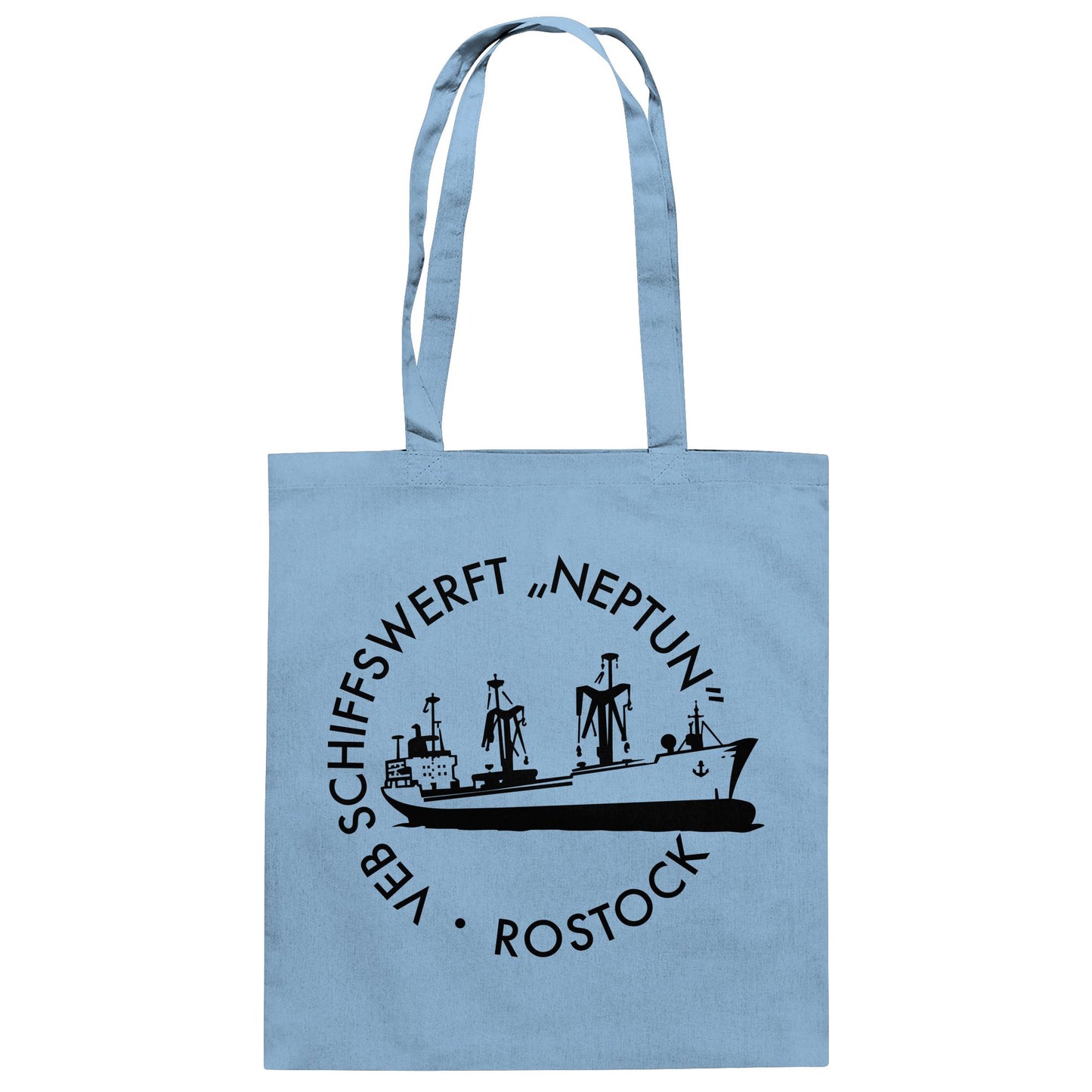 DDR Ostalgie Baumwolltasche • VEB SCHIFFSWERFT NEPTUN ROSTOCK