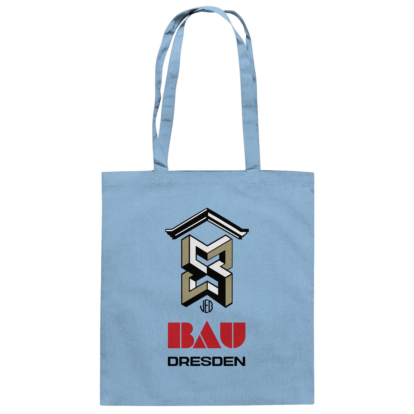 DDR Ostalgie Baumwolltasche • VEB BAU DRESDEN