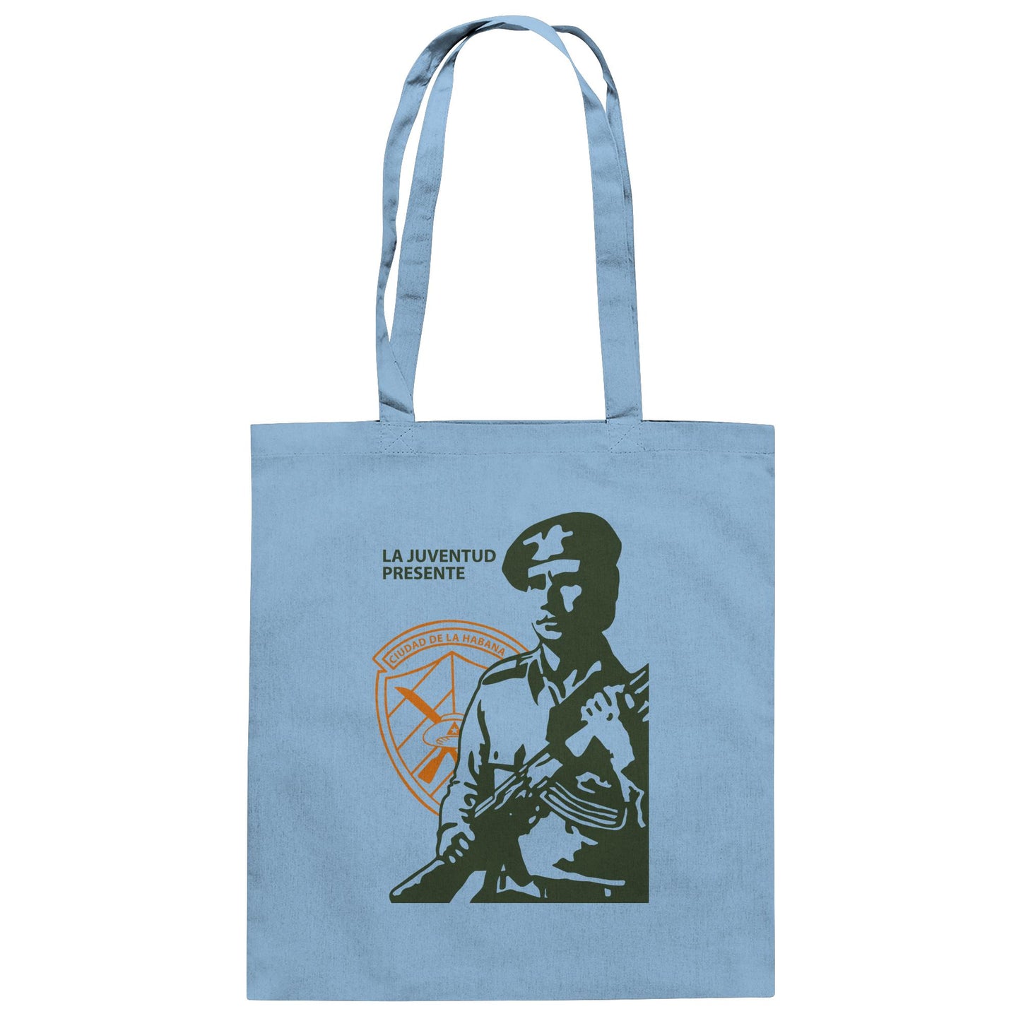 DDR Ostalgie Baumwolltasche • LA JUVENTUD PRESENTE CIUDAD DE LA HABANA (DIE JUGEND HAVANNAS IST AKTIV)