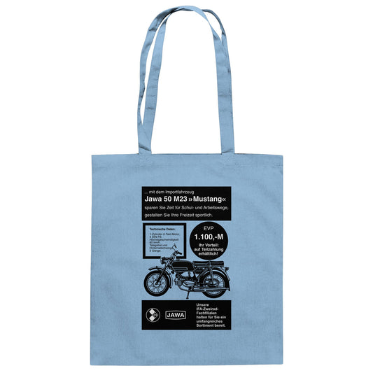 DDR Ostalgie Baumwolltasche • JAWA 50 M23 (ORIGINAL-PLAKAT)