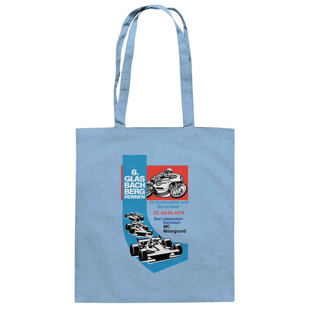 DDR Ostalgie Baumwolltasche • 6. GLASBACHBERGRENNEN 1979